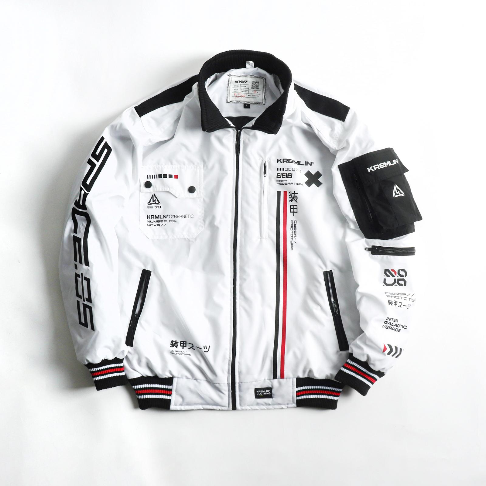 Bomber Jacket Space Series Putih