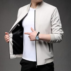 Jaket Bomber Pria Anti Air Gaya Korea